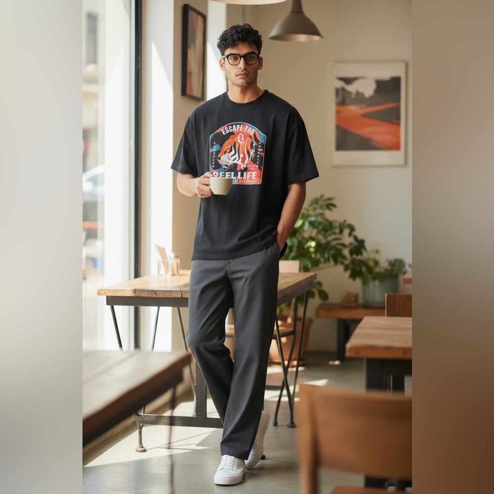 NWT Reel Life Mens Graphic T-Shirt size Large